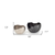 Set of Two Gray And Silver Aluminum Decorative Bowls - 608219083847