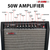 Guitar Amp 50 Watt  Electric Amplifier w Built in 8" Speaker Portable Mini Amps w Aux - 810047169246
