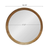 20" Natural Round Wood Framed Accent Mirror - 606114922735