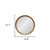 20" Natural Round Wood Framed Accent Mirror - 606114922735