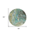 8' Teal Blue Lime Green And Green Round Abstract Washable Indoor Outdoor Area Rug