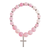 Bracelet Woman Of God Pink W/Cross - 603799687423