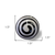 Set of Eight Black And White Ceramic And Metal Drawer Pull Knobs - 608219151683