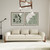 100" Cream Fabric Sofa With Wood Brown Legs