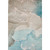10' X 14' Teal Beige And Ivory Abstract Washable Area Rug With UV Protection - 880024769714