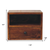 Solid Wood Square One Drawer Floating Nightstand - 880016776492