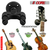 Guitar Wall Mount Hanger Hook Metal Base Soft Padding Adjustable Rotatable Holder - 810099498202