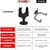 Guitar Wall Mount Hanger Hook Metal Base Soft Padding Adjustable Rotatable Holder - 810099498202