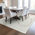 8' X 10' Ivory And Beige Abstract Washable Indoor Outdoor Area Rug - 608219061197