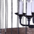 Wood and Metal Cylinder Six Light Dimmable Chandelier - 880016493801