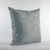 Plutus Gunmetal Hidden Island Velvet With Foil Printing On Top Luxury Throw Pillow - 606638380561