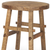 23" Brown Distressed Solid Wood End Table - 880016853742