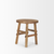 23" Brown Distressed Solid Wood End Table - 880016853742