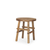 23" Brown Distressed Solid Wood End Table - 880016853742