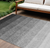8' X 10' Black And Ivory Ombre Washable Indoor Outdoor Area Rug - 608219046613