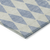 10' X 14' Sky Blue And Ivory Geometric Washable Indoor Outdoor Area Rug