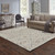 8' X 10' Gray And Sand Wool Geometric Hand Tufted Area Rug - 608219329365