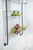 24" White And Gray Metal Baskets Wall Mounted Cubby Shelf - 880016723908