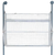 24" White And Gray Metal Baskets Wall Mounted Cubby Shelf - 880016723908