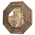 Rustic Recycled Pine Octagonal Wall Mirror in Natural Finish - 602401494923