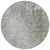 8' Round Gray and Off White Round Abstract Washable Non Skid Indoor Outdoor Area Rug
