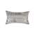 Set of Two 12" X 20" Gray and Silver Striped Cowhide Lumbar Throw Pillows with Glitter - 608219198800