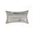 Set of Two 12" X 20" Gray and Silver Striped Cowhide Lumbar Throw Pillows with Glitter - 608219198800