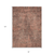 8' X 10' Salmon Charcoal And Beige Geometric Washable Indoor Outdoor Area Rug