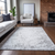 9' X 12' Gray And Ivory Abstract Washable Indoor Outdoor Area Rug - 608219094676