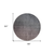 8' Gray Charcoal And Brown Round Ombre Washable Indoor Outdoor Area Rug