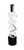 11" Silver Clear And Black Crystal Tabletop Taper Candlestick - 880016674491
