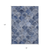 8' X 10' Denim Blue And Gray Abstract Washable Indoor Outdoor Area Rug