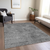 10' X 14' Gray And Smoky Black Abstract Washable Indoor Outdoor Area Rug - 880016873054
