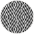 8' Black And White Round Geometric Washable Indoor Outdoor Area Rug - 608219387884