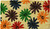 24" X 36" Brown Green And Red Multi Floral Outdoor Coir Door Mat - 880024903385
