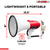 Megaphone Bullhorn Speaker Pro 60W Bull Horn Non Rechargeable Cheer Megafono - 810047161899