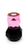 5" Pink And Black Faceted Crystal Tabletop Taper Candlestick - 880016399011