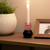 5" Pink And Black Faceted Crystal Tabletop Taper Candlestick - 880016399011