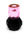 5" Pink And Black Faceted Crystal Tabletop Taper Candlestick - 880016399011