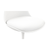 White Upholstered Faux Leather Dining Side Chair - 608219187774