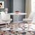 White Upholstered Faux Leather Dining Side Chair - 608219187774