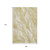 9' X 12' Gold And Ivory Abstract Washable Area Rug With UV Protection - 880024792866