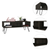 Vassel Coffee Table, Four Legs, Two Shelves - 880409647156