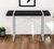 49" Black and Silver Computer Desk - 606114856108