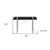 49" Black and Silver Computer Desk - 606114856108