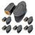 Microphone Clip Holder 6 Pieces with Screw Adapters 5/8 to 3/8 Inch - 810099491579
