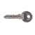 16" Silver Five Hook Wall Mount Key Shaped Coat Rack - 880016667240