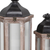 Geometric Metal Wood Floor Lantern Candle Holders - 880016554335