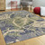 Homeroots Home Decor 5'x8' Caladium Indoor Area Rug, Blue Green, Hand Tufted