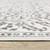 Homeroots Home Decor 8' x 11' Grey and White Floral Power Loom Stain Resistant Area Rug, Grey and White, 8' x 11'